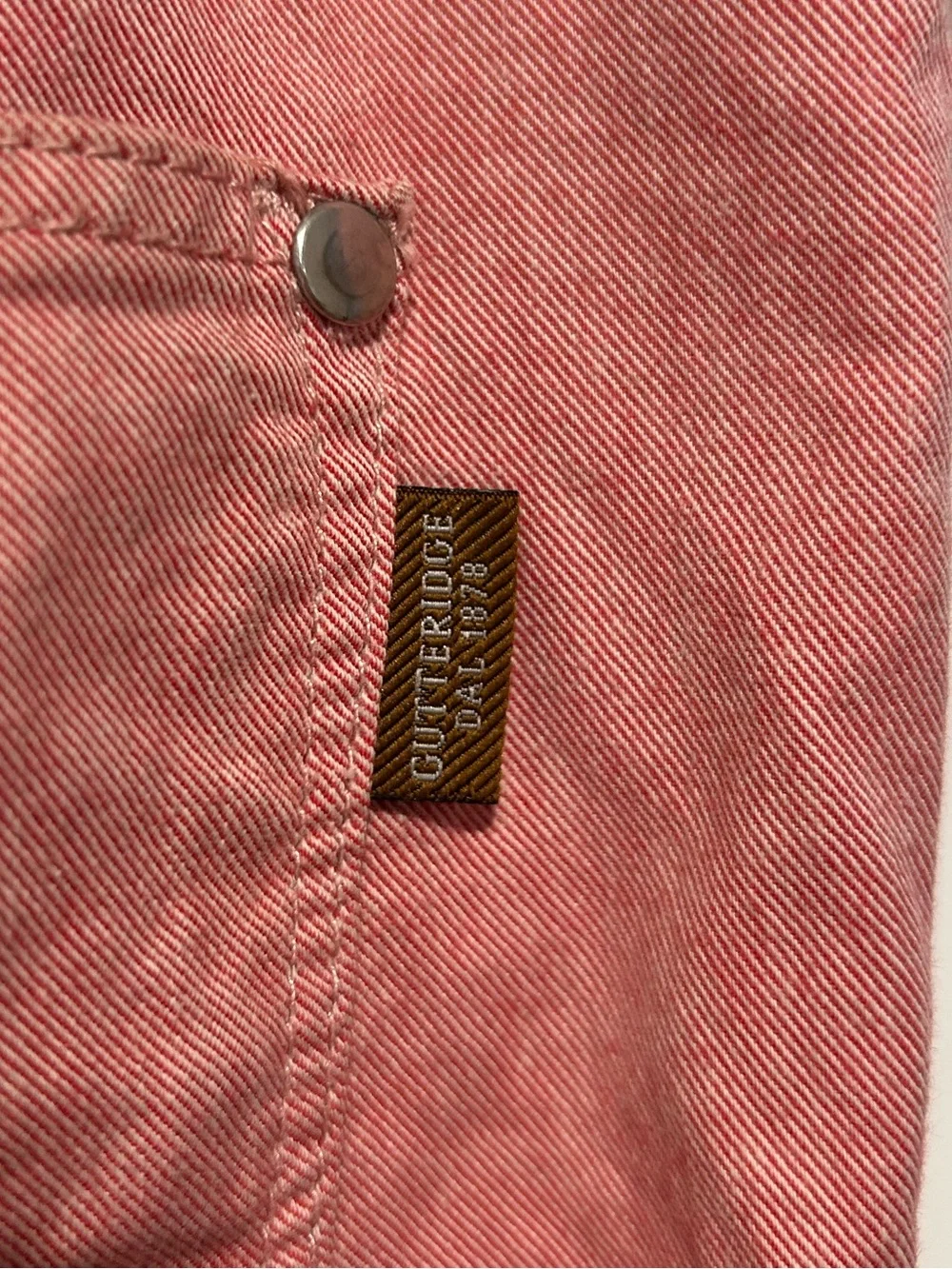 Gutteridge Men's Red Twill Pants - Slim Fit